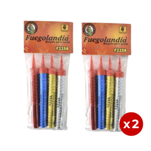 PACK X 2 - Bengala Torta Fuegolandia X4