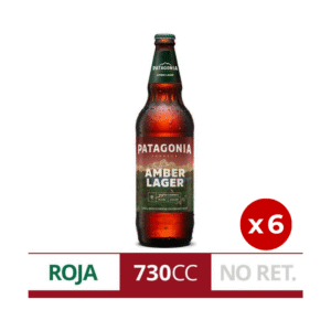 PACK X 6 - Cerveza Patagonia Amber Lager 750 Ml